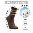 thumbnail image 4 of Striped Performance Socks: Women's Retro Cotton Crew for Athletic Edge Size 6-11, 4 of 5