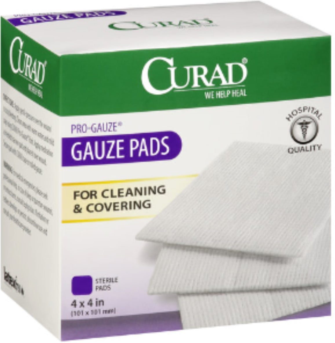 Curad Sterile ProGauze Pads 4" x 4" 10 ea (Pack of 3)