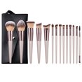 thumbnail image 2 of Brochas de maquillaje profesionales, brochas de maquillaje, 14 PCS Brochas de maquillaje Limpieza de brochas de maquillaje para sombra de ojos, cejas, 2 of 5