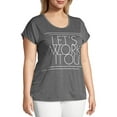 thumbnail image 5 of Women's Plus Active Short Sleeve Graphic Tee, 5 of 5