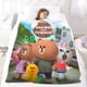 thumbnail image 5 of Brown y sus Amigos anti-pilling, suave, ligera, esponjosa y acogedora de lujo para hogar y cocina – Perfecta para niños y adultos,120X180cm, 5 of 6