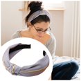 thumbnail image 2 of Clearance! headbands for women headbands for women non slip Ms. Hairband's Cloth In Phnom Penh Has A Simple Knot In Solid Color And A Wide Brimmed Headband For Washing Face Big sales Grey, 2 of 2