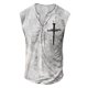 thumbnail image 1 of Mens Summer Surf Beach Tank Top Casual Breathable Sleeveless Top Loose Print Tank Top Man Shirt M, 1 of 3
