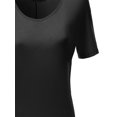 thumbnail image 3 of FashionOutfit Women's Solid Boatneck Dolman T-shirt Tops, 3 of 3