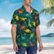thumbnail image 3 of Balery Colorful Dinosaurs Camisas hawaianas de manga corta para hombre, camisas playeras de corte holgado, camisas de vacaciones con botones,Medium, 3 of 7