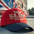 thumbnail image 6 of Mmeneyy US 250th Anniversary Hat Adjust Washed Patriotic Baseball Cap USA Flag Celebrate 250 Years, 6 of 7