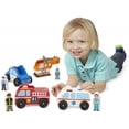 thumbnail image 3 of Vehículo de emergencia de madera Toy Melissa & Doug con 4 vehículos, 3 of 16