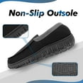 thumbnail image 6 of HOMEHOT Mens Slippers Moccasin Memory Foam House Shoes Adult Size 14 Black Male, 6 of 6