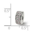 thumbnail image 2 of Fancy Bead White Sterling Silver Cubic Zirconia CZ Pink 10.87 mm 5.04, 2 of 3