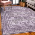 thumbnail image 3 of Boho Decorative Rug, Vintage Look Ethnic Look Pattern of Paisley Details and Bohemian Feels Damask, Quality Carpet for Bedroom Dorm and Living Room, 6 Sizes, Purple and Lilac, by Ambesonne, 3 of 4
