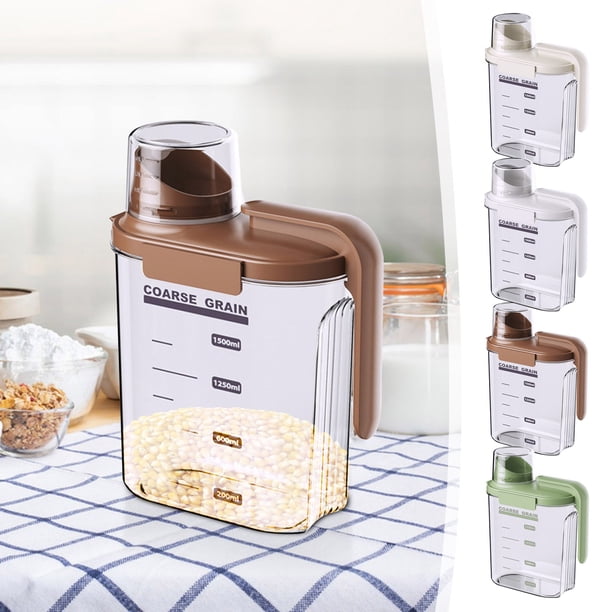 Contenedor de almacenamiento de granos 1 unidad recipiente hermético para alimentos de 831 x 417 x 1067 pulgadas frasco grande de plástico para la despensa de la cocina para