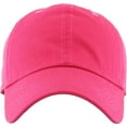 thumbnail image 2 of Classic Washed Solid Cotton Dad Hat Adjustable Baseball Cap Polo Style, 2 of 7