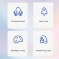 thumbnail image 4 of Hair Curlers Set Octopus Shape Hair Rollers for Long Hair Overnight Curlers No Heat Sleep Curls Headband Hair Rollers Curling Rods for Natural Hair Styling, 4 of 6