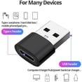 thumbnail image 3 of Adaptador USB-C a USB-A, convertidor USB C, conector USBC compatible con Apple iPhone 14/13/12/11/Pro/Max/Plus/Mini/AirPods/iPad/Watch, (4, negro), 3 of 5