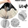 thumbnail image 7 of Jiueut Hibiscus Palm Leaf Pattern Gaming Chair Cover Set of 4, Breathable Rotating Chair Slipcover Covers with Elastic Bottom Thick Computer Reclining Chair Slipcover Protector with Armrest Cover, 7 of 7