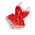thumbnail image 2 of Maoww Femmes Sexy Dentelle Maille Pyjama Ensemble Bandoulière Réglable Haut et Short, 2 of 9
