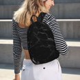 thumbnail image 5 of Salouo Black Marble Texture Abstract for Travel Backpack for Men Women,Casual Laptop Backpack Daypack Business Work Bag for Travel、Hiking、Weekend -Small, 5 of 5