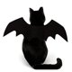 thumbnail image 2 of Alas de murciélago para gato y mascota para decoración de fiesta de Halloween, collar para cachorro, disfraz de murciélago, lindo vestido para cachorro y gato M, 2 of 5