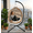 beige, variant on Foldable Hanging Egg Chair with Stand, HDPE Rattan Wicker Swing Chair with Cushion, Heavy Duty Frame 350 Lbs Capacity, Outdoor Patio Indoor Bedroom Balcony, Beige