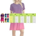 thumbnail image 2 of asddcavvf Robes pour Femmes Été Décontracté Manches Courtes Col Rond Jupe Dégradé de Couleur D, 2 of 3