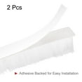thumbnail image 3 of Uxcell 33ft L x 0.3" W x 0.5" H Self-Adhesive White Weather Stripping Brush 2 Pack, 3 of 5