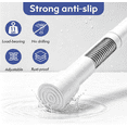 thumbnail image 4 of One-Push Tension Curtain Rod, White Small Spring Tension Curtain Rod 16‑27 Inch, 5/8‑Inch Diameter No‑Drill Expandable Bar for Narrow Windows, 4 of 7