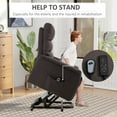 thumbnail image 4 of HOMCOM Power Lift Recliner Chair for Elderly, Easy Assembly, Fabric Lift Chair, 4 of 8