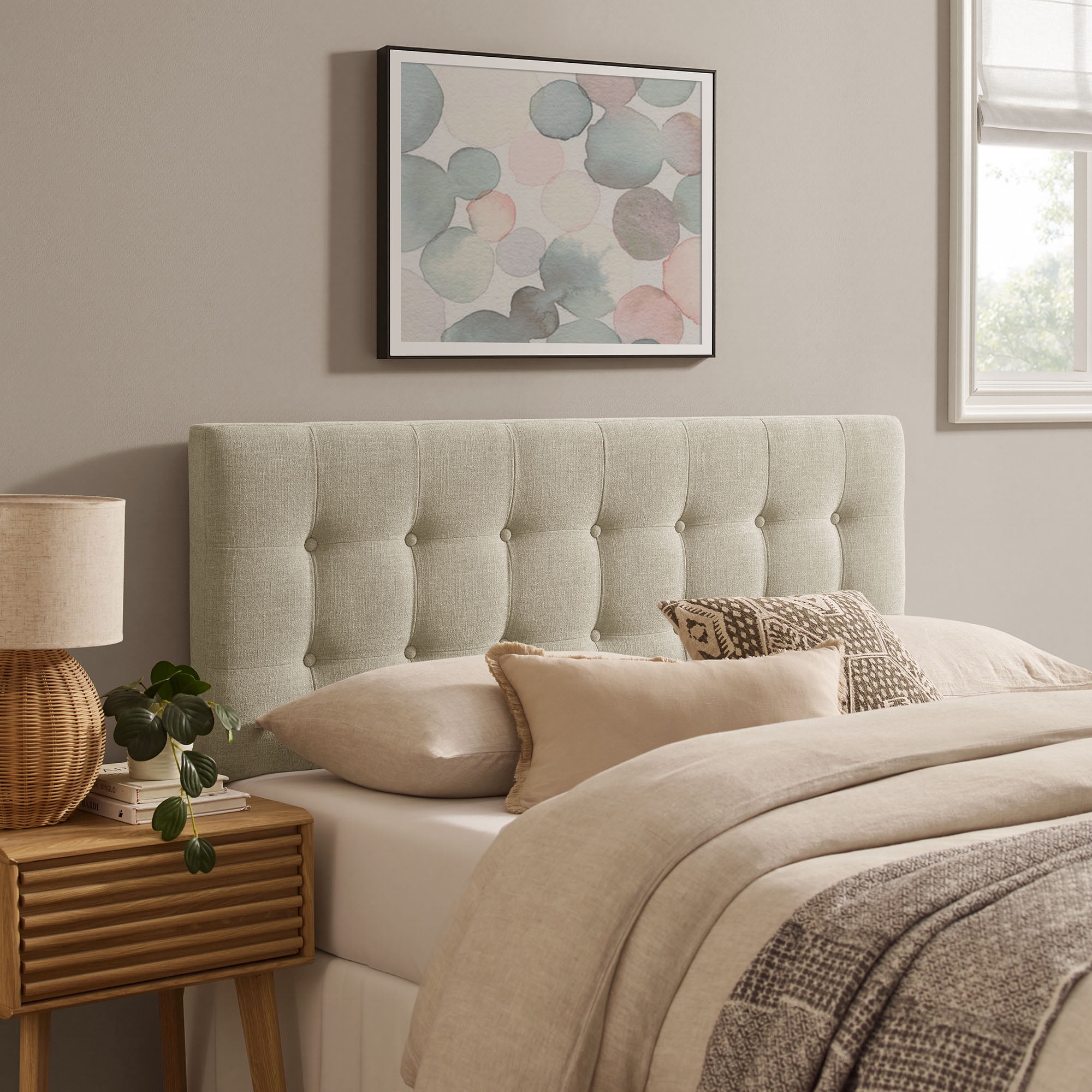 Nexera James Queen Size Panel Headboard, Brown Oak - Walmart.com