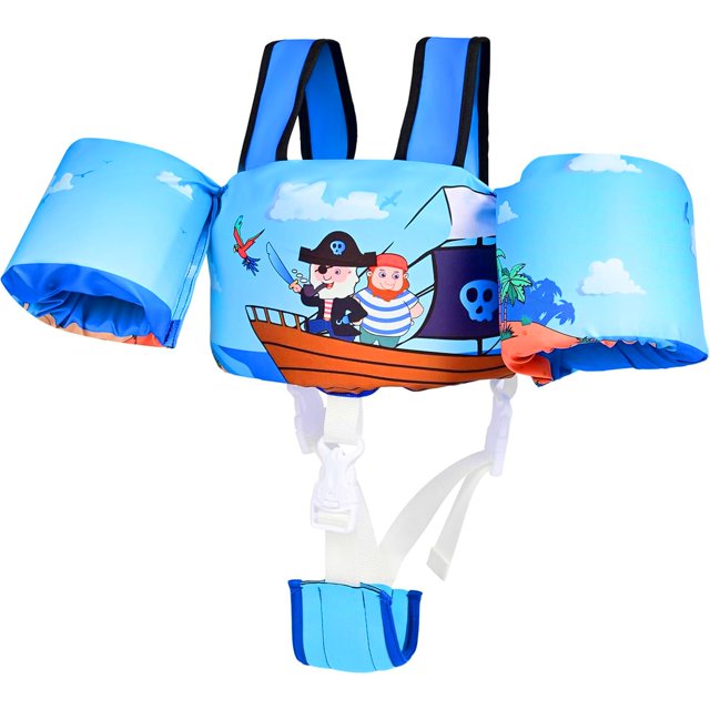 Chaleco de natación Kulahlik Floaties para niños pequeños de 10 a 30 kg con arnés