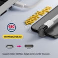 thumbnail image 3 of Chenyang 4pcs/lot USB-C USB2.0 Type C Female to Micro USB Male Power Data Adapter 90/360 Degree Angled Type, 3 of 9