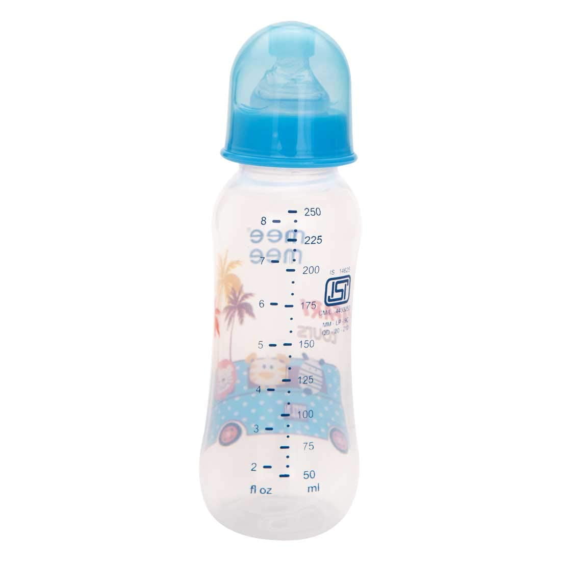 Mee Mee Baby Feeding Bottle 250ml |BPA-Free Baby Milk Bottle with Eazy Flo Technology (Sky Blue, Pack of 2)