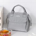 thumbnail image 1 of Teissuly Clearance Portable Soft Sided Cooler Bag - Modern Picnic Lunch Bag - Foldable Soft Cooler Insulated ＆ Leak Proof For Travel, Camping, Beach Picnic, Keeps Warm, Cold(Gray, ) Teissuly WER2023081406429, 1 of 7