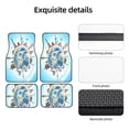 thumbnail image 5 of Sikiie World Travel Car Foot Mat Set of 4 Pieces Basics Universal Fit Rubber Carpet Floor Mats For Car SUV Van & Truck, 26.8"L x 17.3"W (Front), 13"L x 17.3"W(Rear), 5 of 6