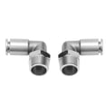 thumbnail image 4 of Conector rápido neumático de codo de cobre, 2 piezas Conectores rápidos de manguera de aire de codo de 8 mm niquelado totalmente de cobre Conexión rápida de manguera de aire BSPP Diseño revolucionario VoborMX herramienta, 4 of 8