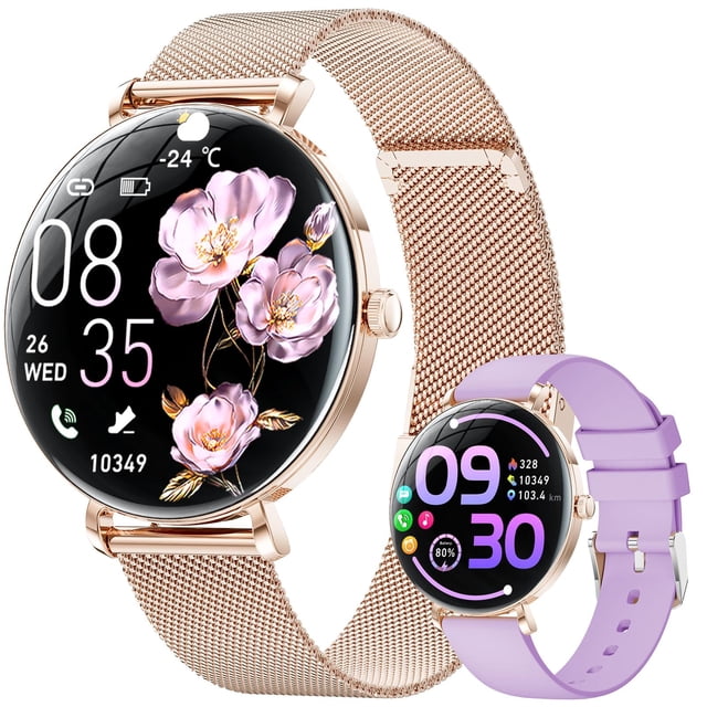 Reloj inteligente LIGE para mujer AMOLED de 1,43 pulgadas para Android y iPhone