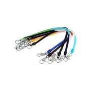 Keys Holder Lobster Clasp Colorful Telephone Line Coil Strap Lanyard 6 Pcs