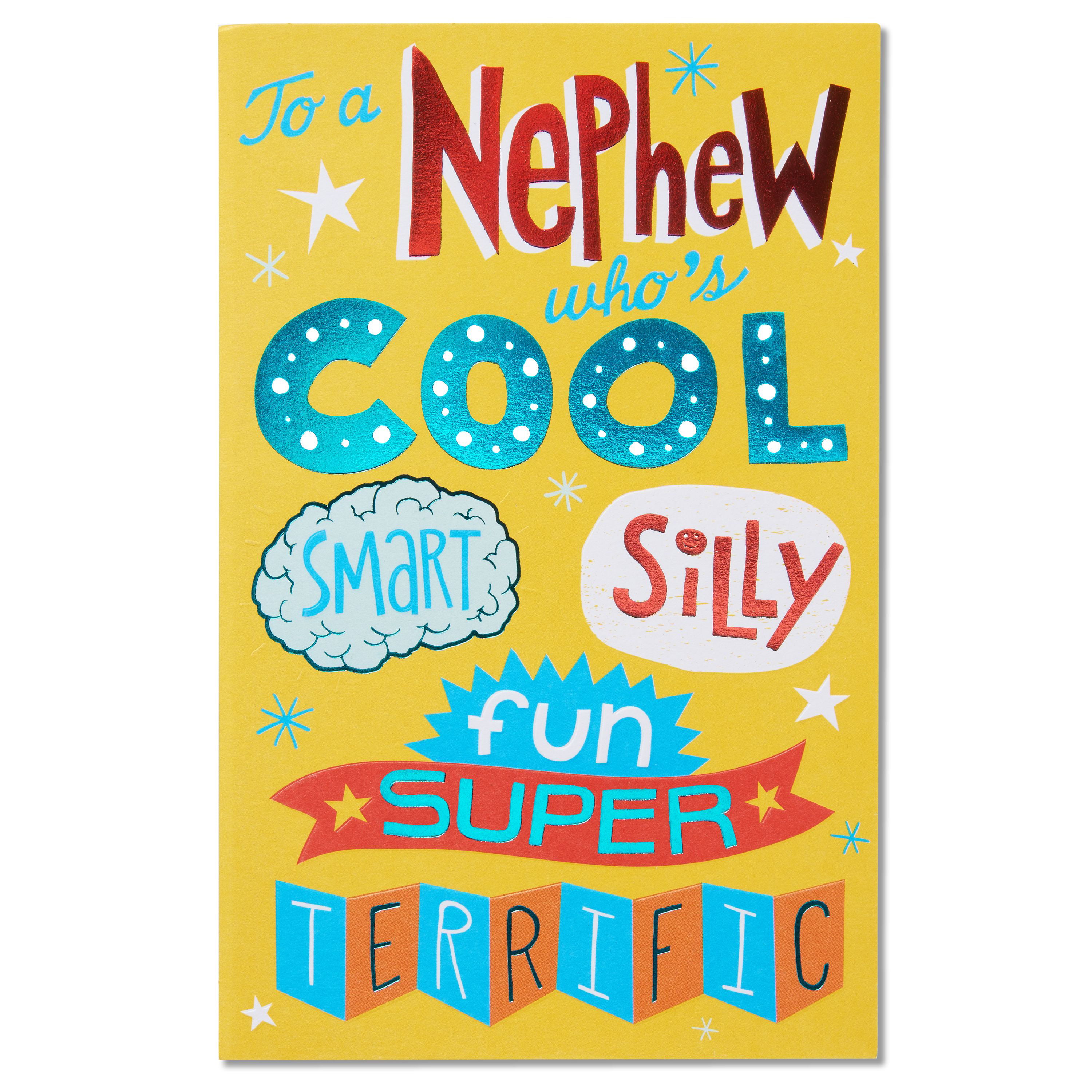 Great As You Birthday Card for Nephew with Foil Walmart