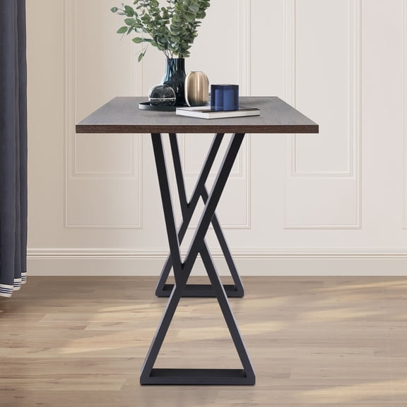 ToppiJoy 2 Pcs Metal Table Legs, Metal Heavy Duty Desk Legs DIY Industrial Furniture Dining Table Legs (14*4*32in)