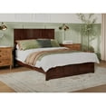 thumbnail image 3 of AFI Madison King Solid Wood Low Profile Platform Bed with Matching Footboard, Walnut, 3 of 10