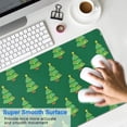 thumbnail image 4 of Long Mouse Pads for Desk,Green Christmas Tree Pattern Desk Mats on Top Of Desks, Desk Mouse Pad Extra Large with 3mm Non-Slip Base and Stitched Edge for Gaming,Office,Work,Home 31.5x11.8in, 4 of 5