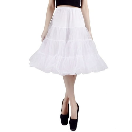 Hde Women S Plus Size Petticoat Vintage Swing Dress Underskirt Tutu Skirt White 3x 4x