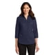 thumbnail image 1 of Camisa de sarga SuperPro™ de manga 3/4 para mujer de Port Authority®. L665 Autoridad Portuaria L665, 1 of 1
