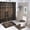 style-513, variant on Vintage Countryside Wood Board 4 Piece Shower Curtain Sets Rug Toilet Lid Cover And Non-Slip U Shape Mat Old Wooden Barn Door Durable And Waterproof for Bathtub Decor
