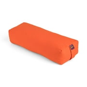 Yoga Bolster - Small Rectangular Cotton Filled - Yogavni (Orange)