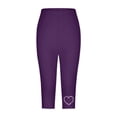 thumbnail image 4 of Women's High Waist Summer Casual Stretch Capri Pants With Rhinestone Design For Daily Wear Comfortable And Stylish, 4 of 4