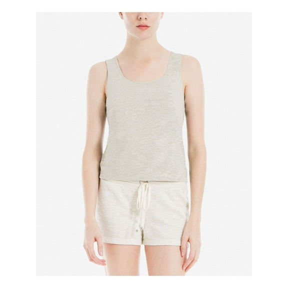 Max Studio London Womens Solid Tank Top, Grey, X-Small