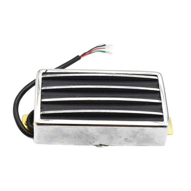 MERIGLARE Guitare Humbucker Pickup Facile à Installer Quatre Rails Multifonction Pièces Robustes Noir