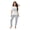GreyBlue, variant on Eternatastic Women's 2-Piece Ribbed Knit Pajama Set Cute Heart Print Short Sleeve Top & Long Pants Soft Cozy Loungewear Sleepwear L Greyblue