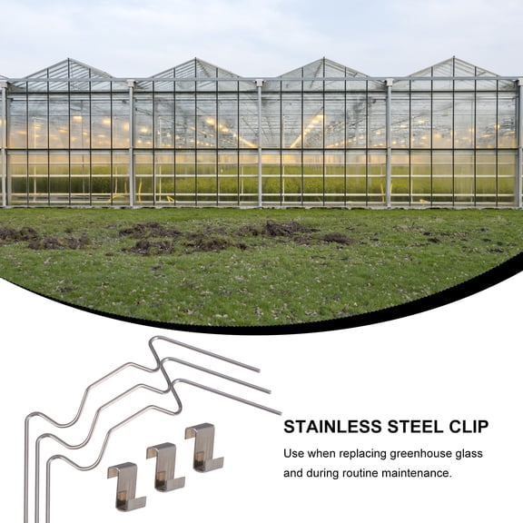 Worgeous 100 Pcs Greenhouse Glass Clips Plant Accessories Garden Supplies
