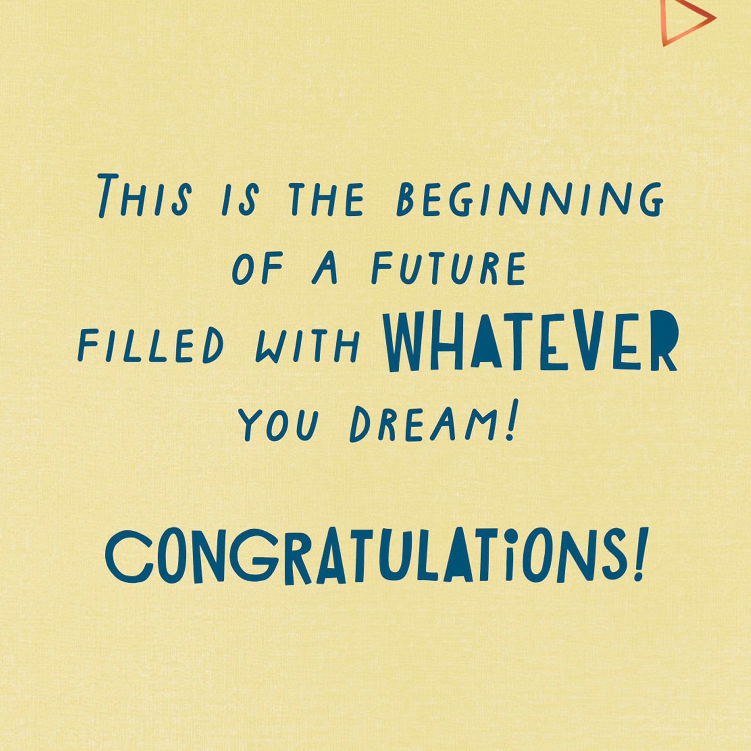 Hallmark Just Because Congratulations Card (Let the Adventure Begin)